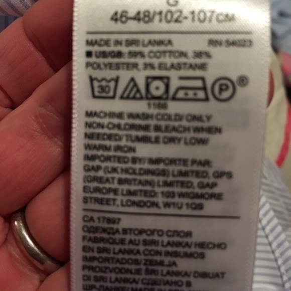 NWOT Banana Republic striped, Slim Fit Shirt - Picture 4 of 5